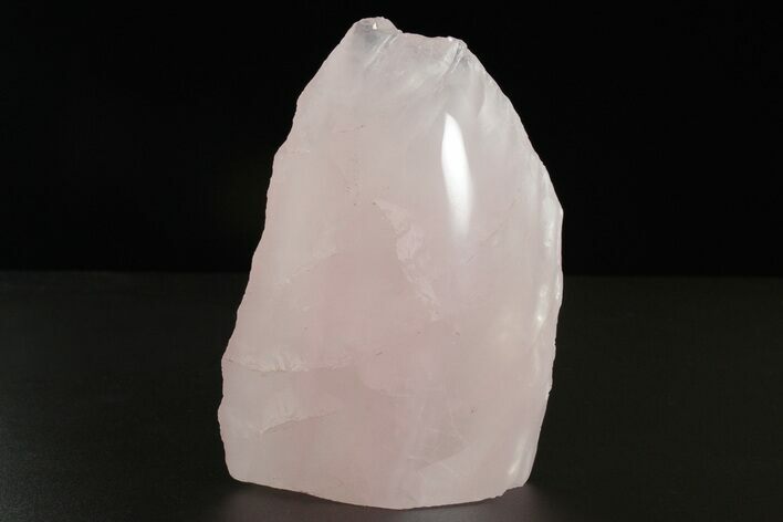 Free-Standing, Polished Rose Quartz - Single Side Polished #341768